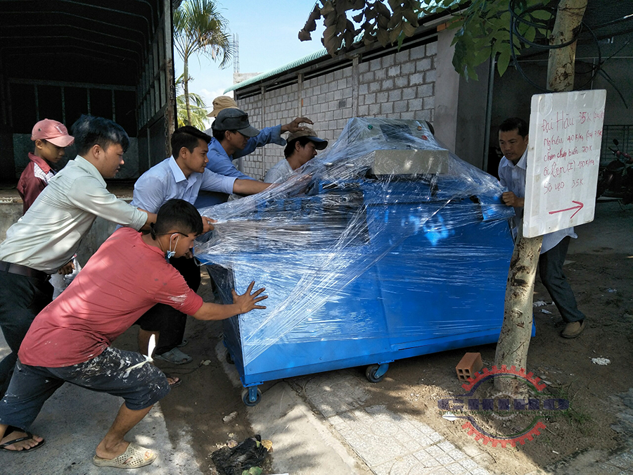 Giao máy bẻ đai sắt tại Công ty TNHH Thương Mại và Dịch Vụ Huỳnh Trân tại TP. Cần Thơ 