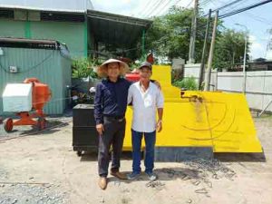 Khách hàng nhận Máy bẻ đai sắt tự động Cá Heo Việt CHIHO Phi 10 – CHV03 của CHIHO