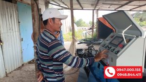 Bàn giao Máy bẻ đai CHIHO CHV-02 tại công ty Anh Duy - Cà Mau (2)