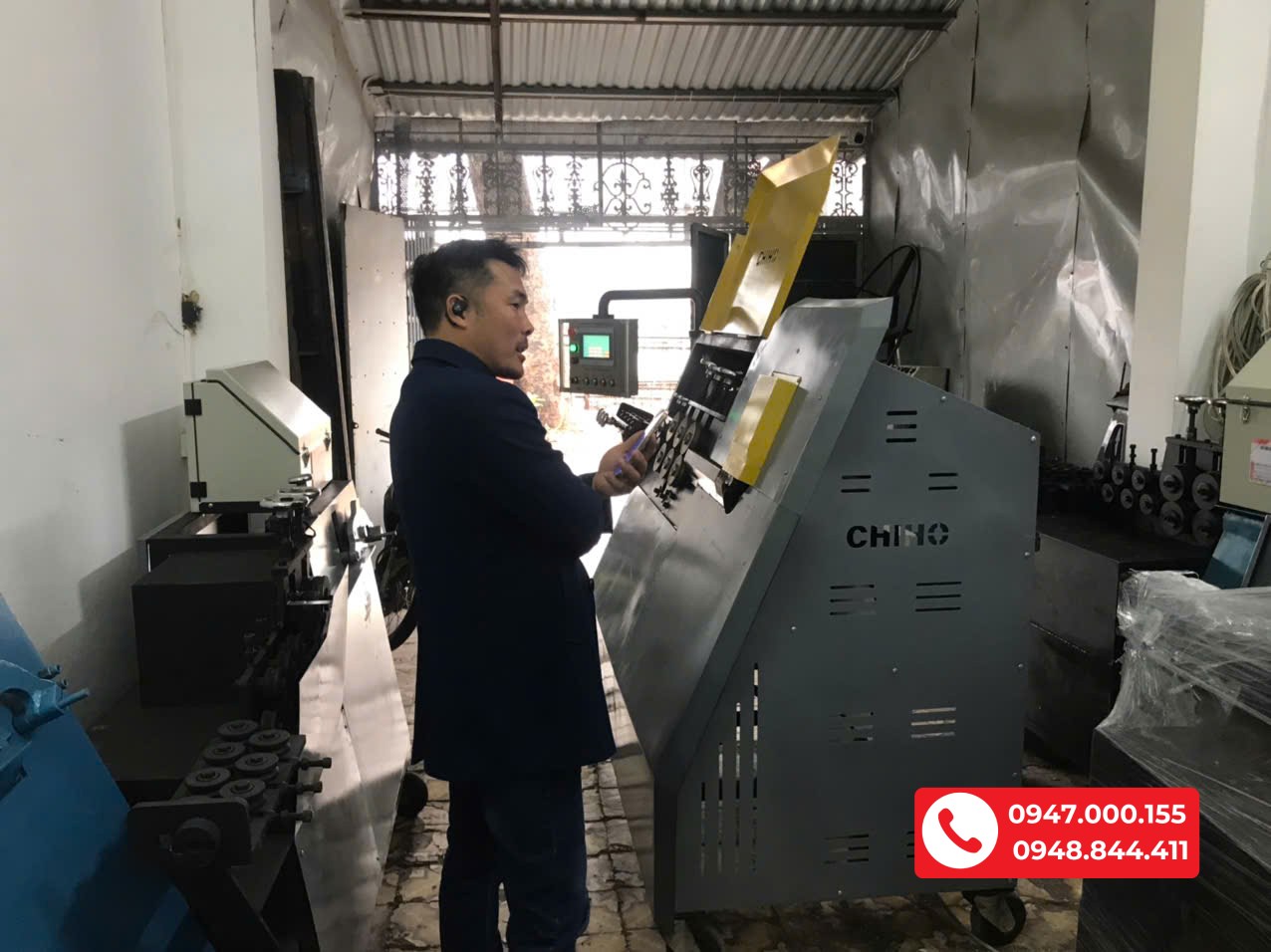 Bàn giao Máy bẻ đai CNC SERVO CH-10 cho Anh Hòa - Bắc Giang