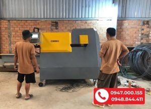 Bàn giao Máy bẻ đai sắt CNC SERVO CH-10 tại VLXD Tài Trang - BRVT (4)