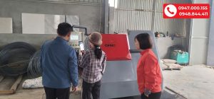 Bàn giao máy bẻ đai CHIHO CNC SERVO CH-10 tại VLXD Hoài Đạt - Yên Bái