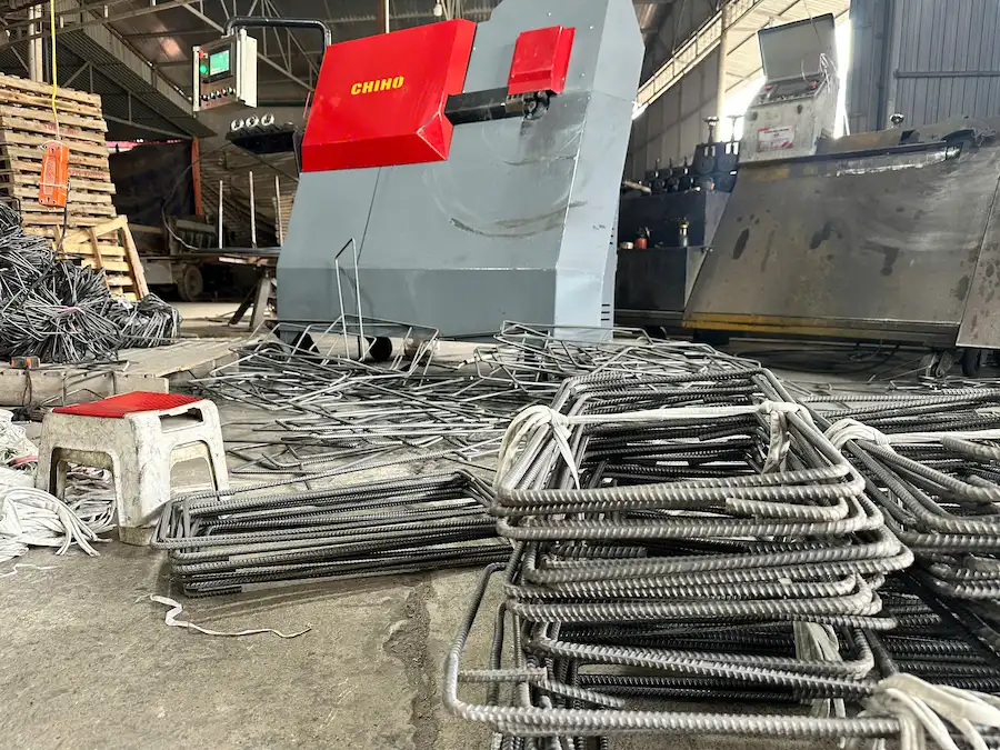 Bàn giao máy bẻ đai CNC SERVO tại VLXD Sơn Đông tại Bắc Ninh 