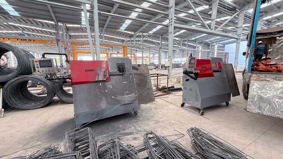 Bàn giao máy bẻ đai sắt CNC SERVO cho công ty CP tập đoàn DPM