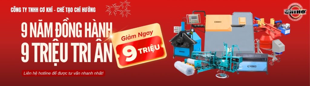 chương trình ưu đãi máy bẻ đai chiho