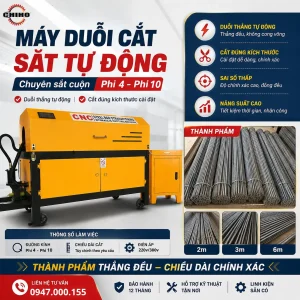 Máy Duỗi Cắt Sắt Tự Động