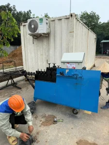 Khách hàng nhận Máy bẻ đai sắt tự động Cá Heo Việt CHIHO – CHV-S của CHIHO