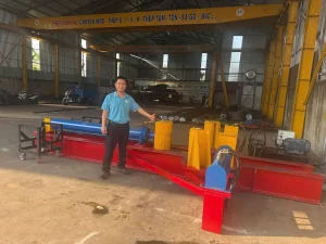 Khách hàng nhận Máy gập sắt nguyên bó CHG-01 của CHIHO
