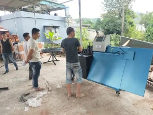 Khách hàng nhận Máy bẻ  đai sắt tự động Cá Heo Việt Cao Cấp CHIHO  – CHV02 của CHIHO