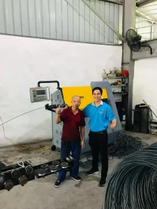 Khách hàng nhận MÁY BẺ ĐAI SẮT TỰ ĐỘNG CHIHO CNC SERVO CH-10 của CHIHO