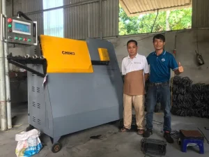 Khách hàng nhận MÁY BẺ ĐAI SẮT TỰ ĐỘNG CHIHO CNC SERVO CH-10 của CHIHO