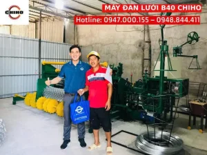 Khách hàng nhận Máy đan lưới B40 – CHB40 của CHIHO