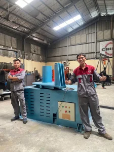 Khách hàng nhận Máy gập sắt nguyên bó CGM-01 Thương hiệu từ CHIHO của CHIHO