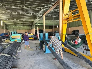 Khách hàng nhận Máy gập sắt nguyên bó CGM-01 Thương hiệu từ CHIHO của CHIHO