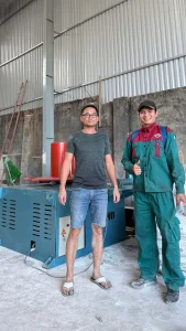 Khách hàng nhận Máy gập sắt nguyên bó CGM-01 Thương hiệu từ CHIHO của CHIHO