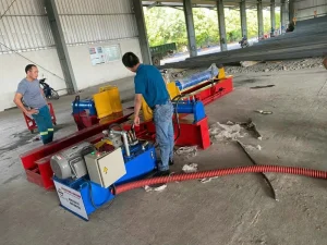 Khách hàng nhận Máy gập sắt nguyên bó CHG-01 của CHIHO