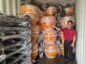Khách hàng nhận Máy trộn bê tông CM250 & CM350 – 250L & 350L – năng suất cao, tiết kiệm điện của CHIHO