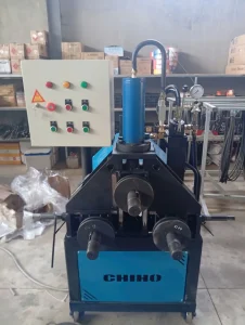 Khách hàng nhận Máy Uốn Ống Ba Trục Thủy Lực ø140mm CHIHO Mo-140 của CHIHO